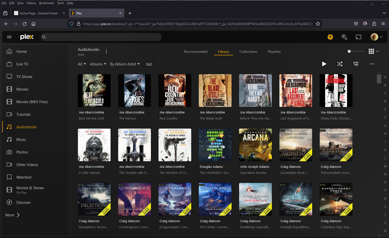 Plex Audiobooks Library
