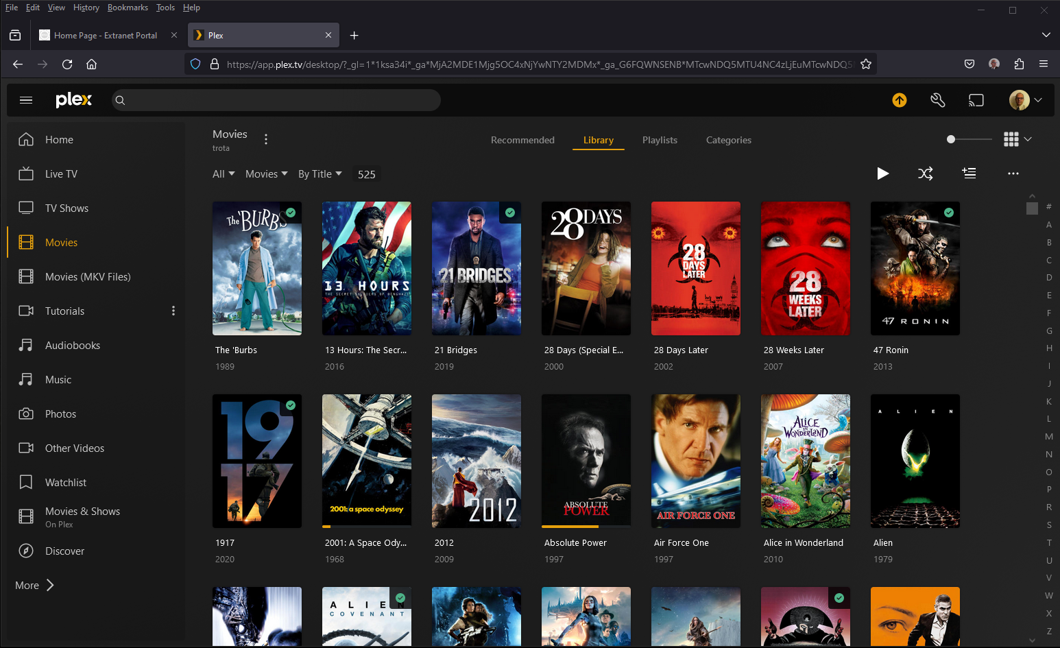 Plex Movie Library