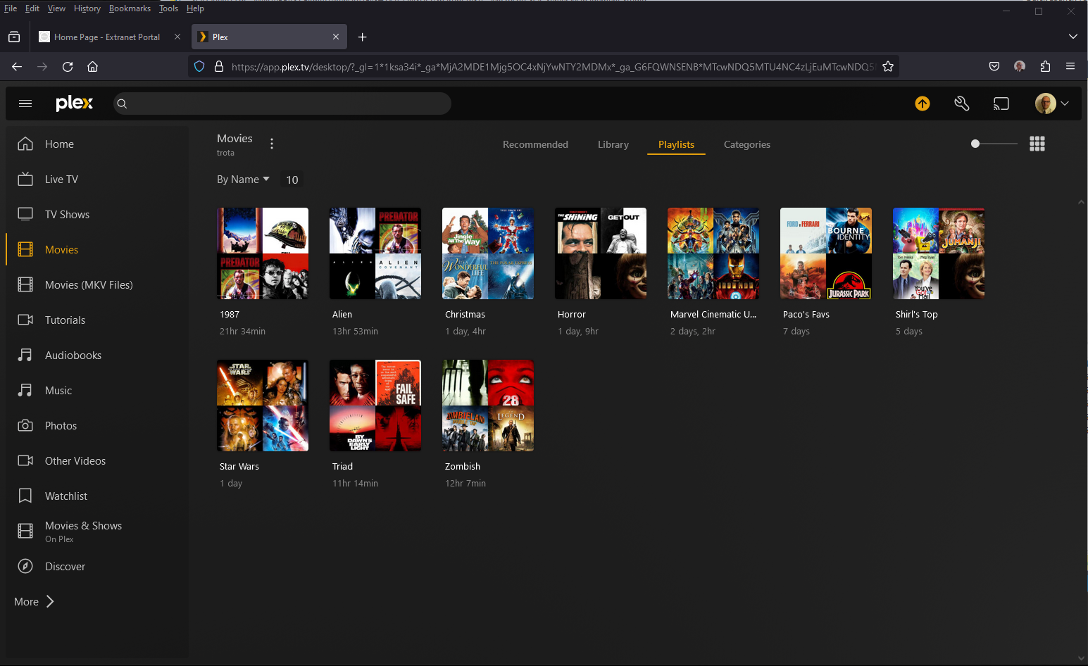 Plex Movie Playlist