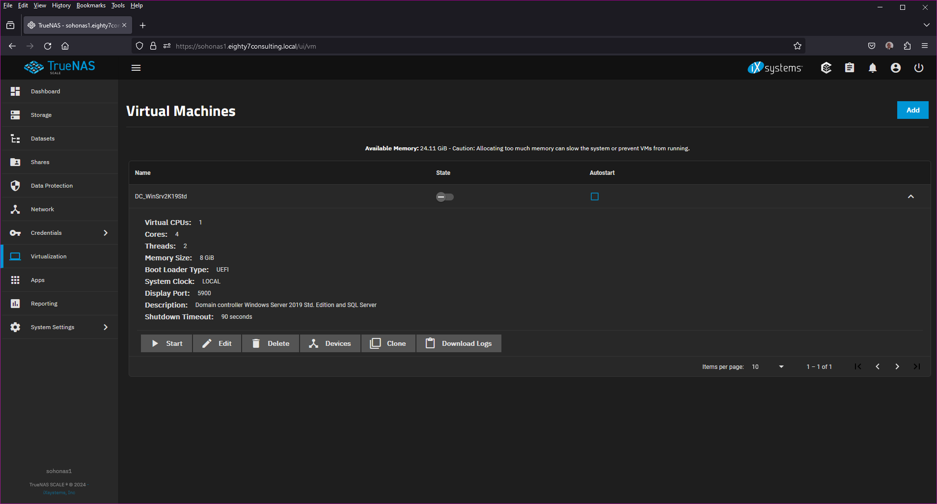 Installed application